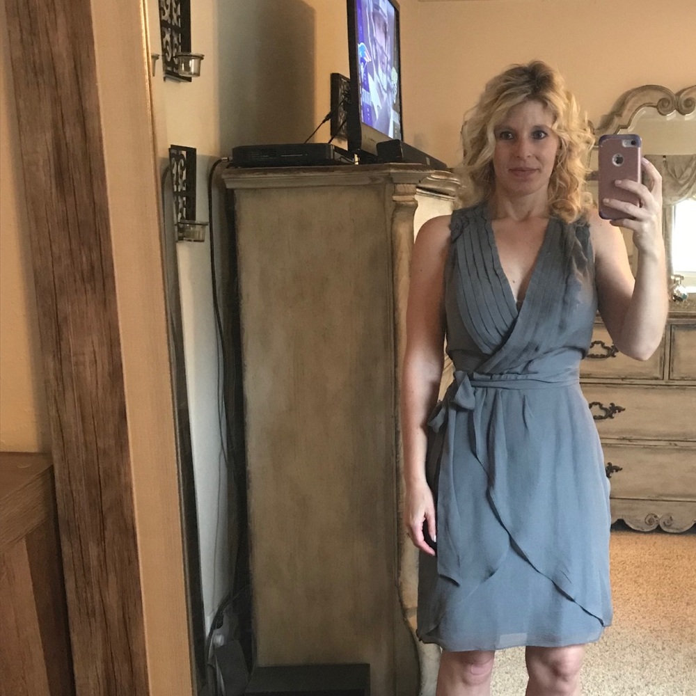 Classy Gray sleeveless dress